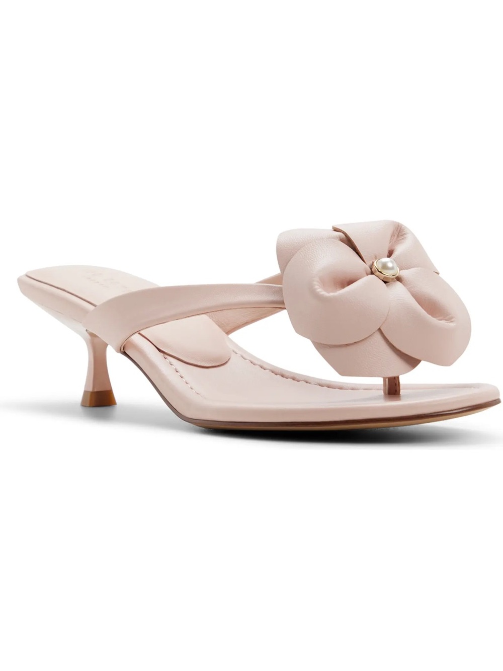 Ted Baker Blush Pink Floral Kitten Heel Mule